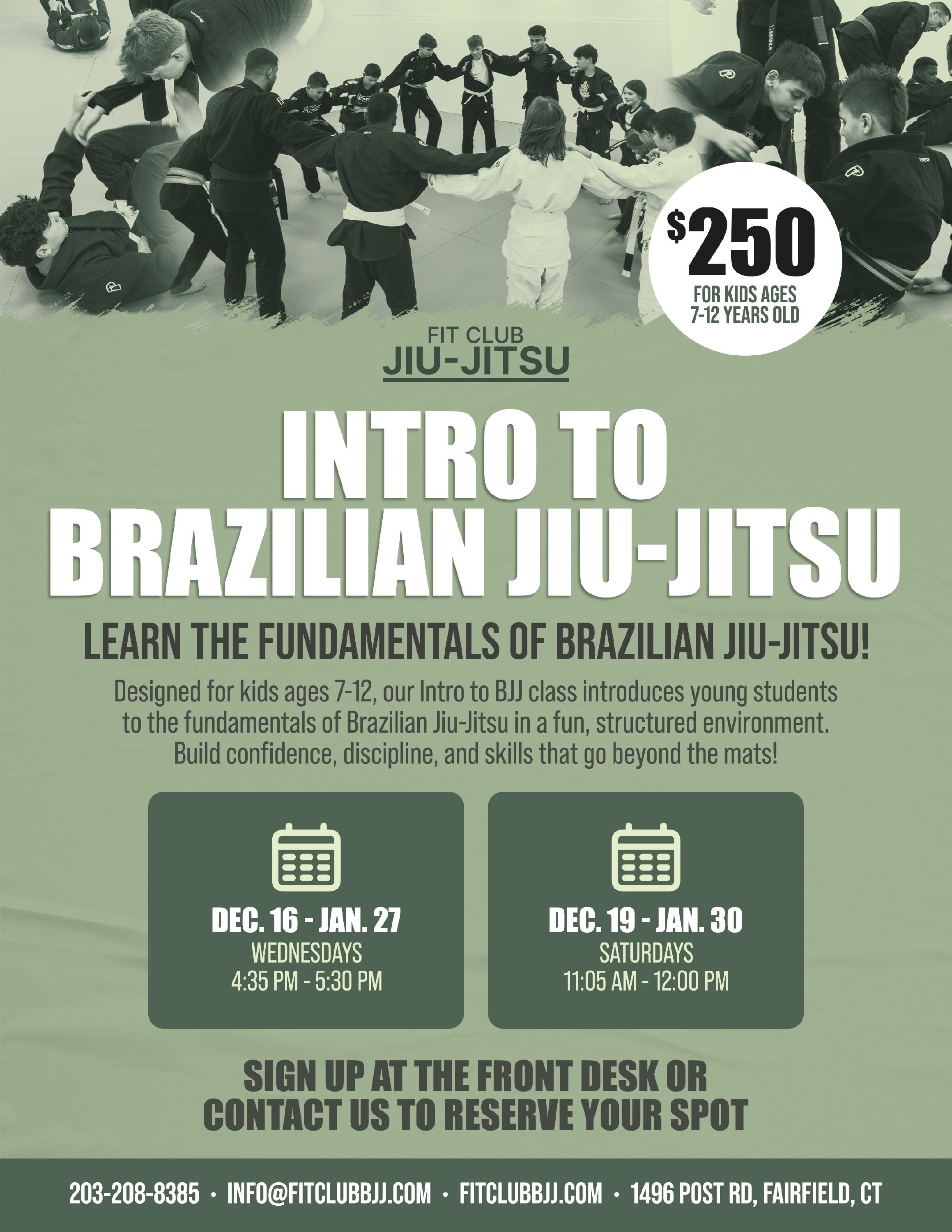 [3] Intro To BJJ - Dec 16 - Jan 27 & Dec 19 - Jan 30